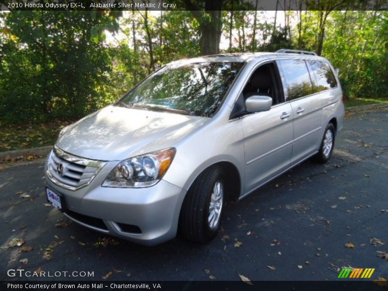 Alabaster Silver Metallic / Gray 2010 Honda Odyssey EX-L