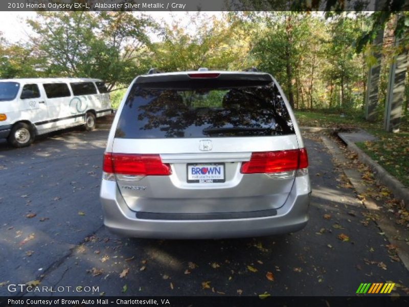 Alabaster Silver Metallic / Gray 2010 Honda Odyssey EX-L