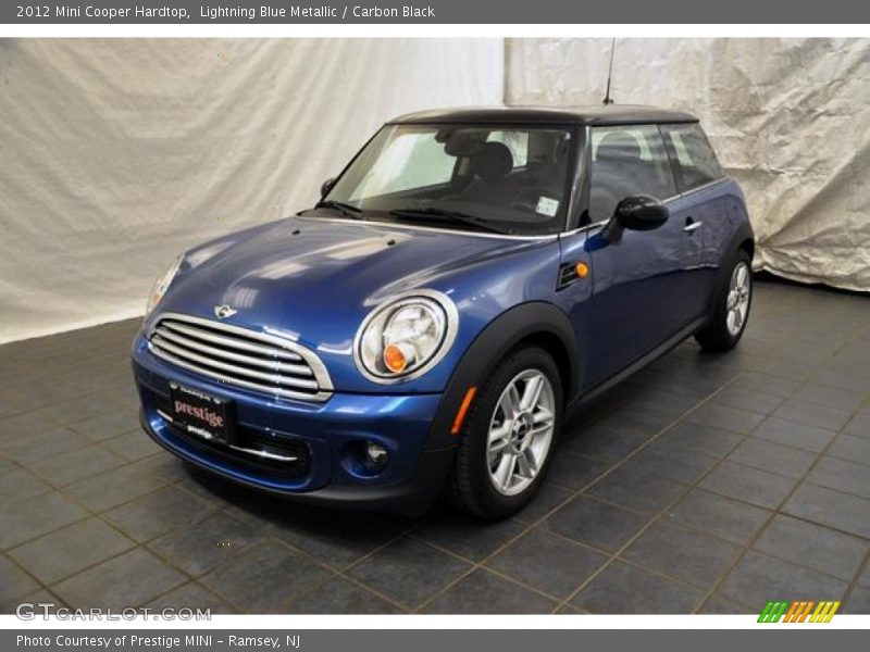 Lightning Blue Metallic / Carbon Black 2012 Mini Cooper Hardtop