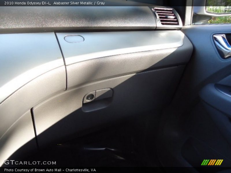 Alabaster Silver Metallic / Gray 2010 Honda Odyssey EX-L