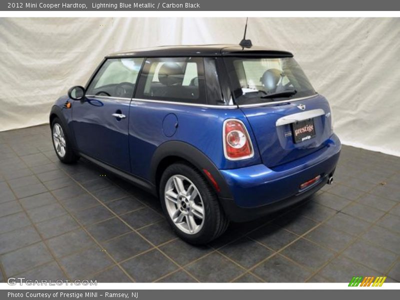 Lightning Blue Metallic / Carbon Black 2012 Mini Cooper Hardtop