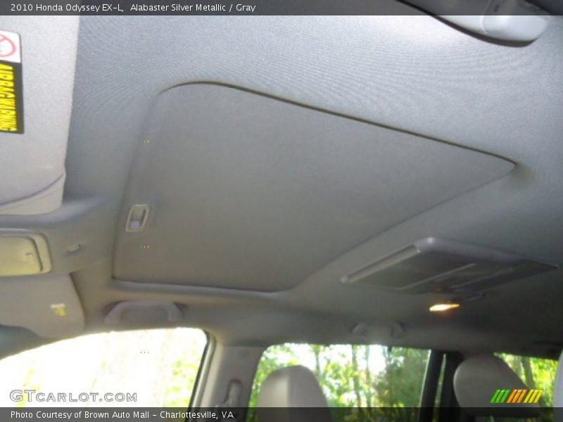 Alabaster Silver Metallic / Gray 2010 Honda Odyssey EX-L
