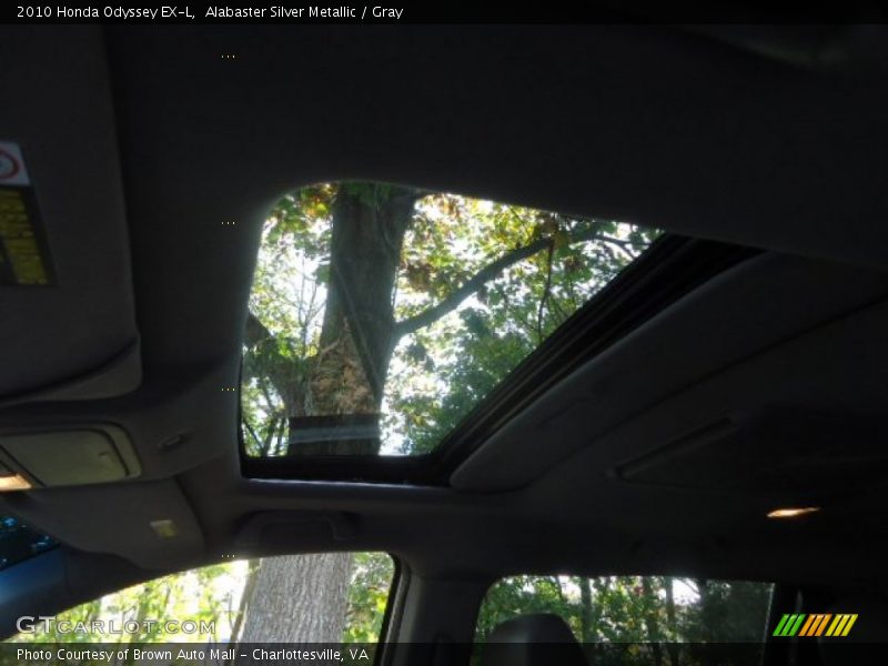 Alabaster Silver Metallic / Gray 2010 Honda Odyssey EX-L