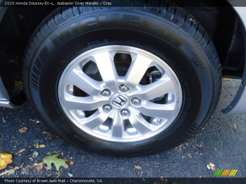 Alabaster Silver Metallic / Gray 2010 Honda Odyssey EX-L