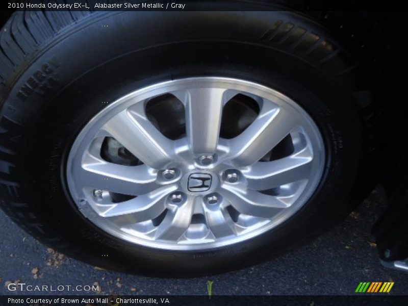 Alabaster Silver Metallic / Gray 2010 Honda Odyssey EX-L