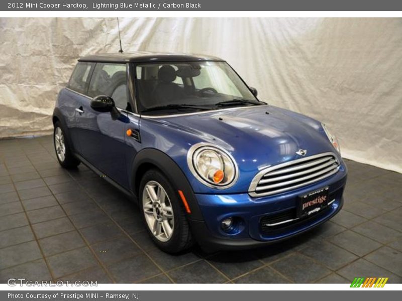 Lightning Blue Metallic / Carbon Black 2012 Mini Cooper Hardtop