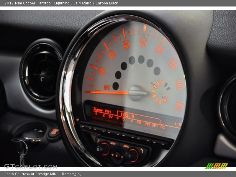 Lightning Blue Metallic / Carbon Black 2012 Mini Cooper Hardtop