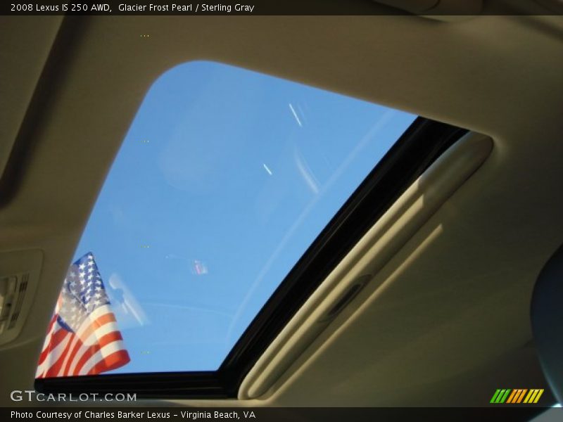 Glacier Frost Pearl / Sterling Gray 2008 Lexus IS 250 AWD