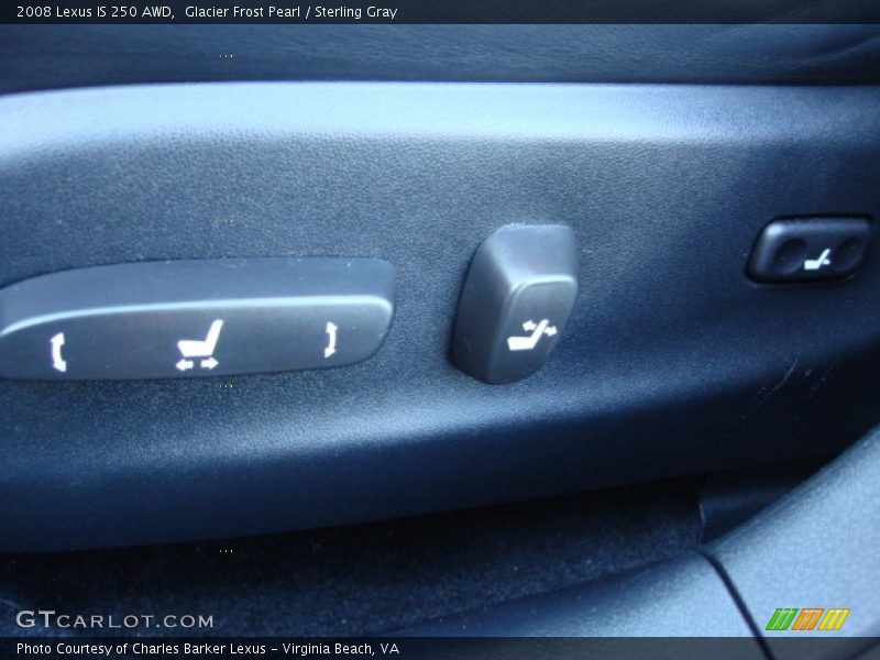 Glacier Frost Pearl / Sterling Gray 2008 Lexus IS 250 AWD