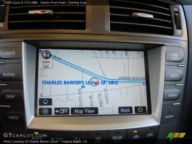 Glacier Frost Pearl / Sterling Gray 2008 Lexus IS 250 AWD