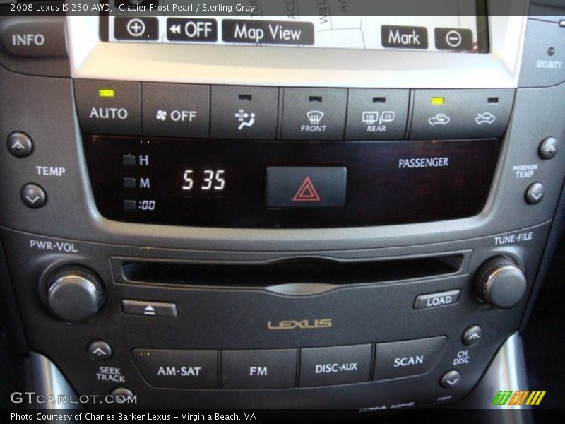 Glacier Frost Pearl / Sterling Gray 2008 Lexus IS 250 AWD