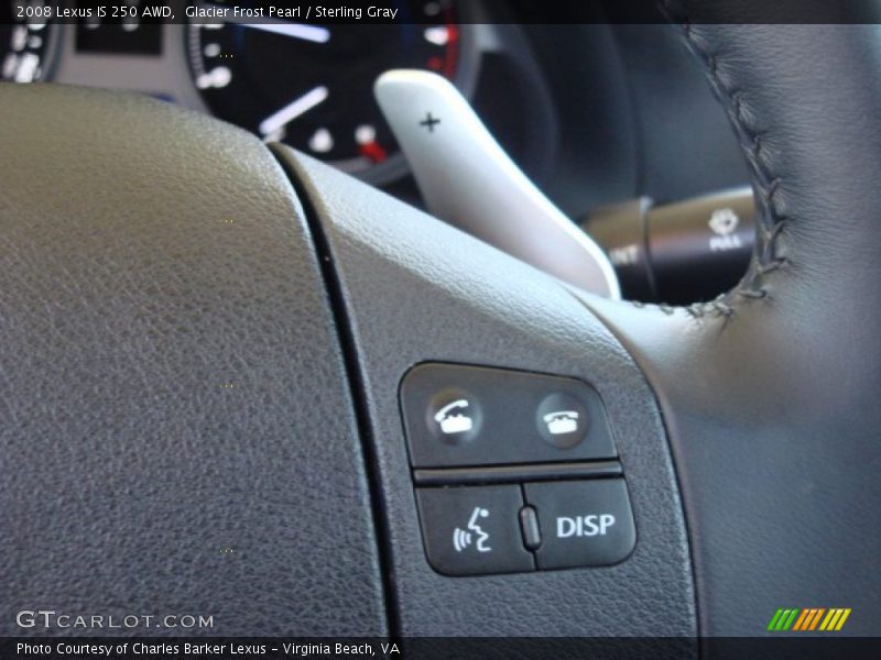 Glacier Frost Pearl / Sterling Gray 2008 Lexus IS 250 AWD