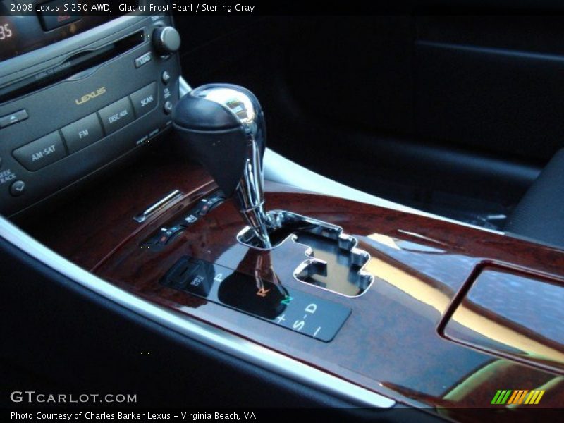 Glacier Frost Pearl / Sterling Gray 2008 Lexus IS 250 AWD