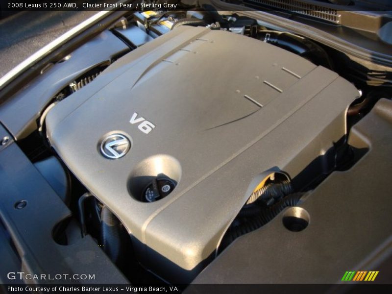 Glacier Frost Pearl / Sterling Gray 2008 Lexus IS 250 AWD