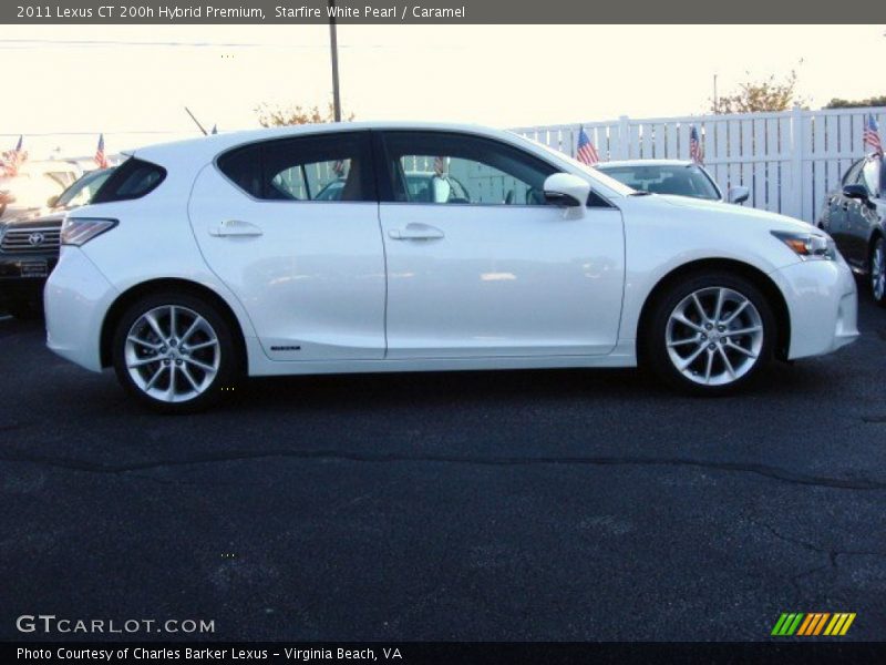 Starfire White Pearl / Caramel 2011 Lexus CT 200h Hybrid Premium