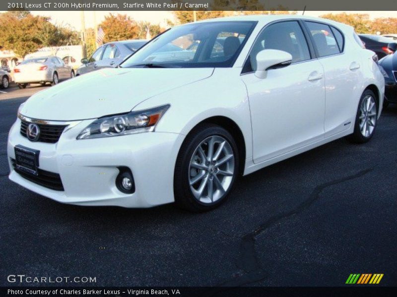 Starfire White Pearl / Caramel 2011 Lexus CT 200h Hybrid Premium