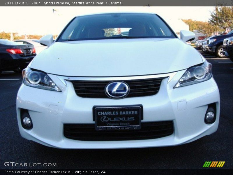 Starfire White Pearl / Caramel 2011 Lexus CT 200h Hybrid Premium