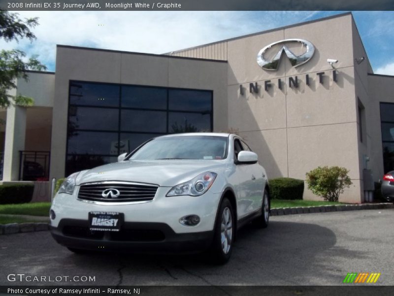 Moonlight White / Graphite 2008 Infiniti EX 35 Journey AWD