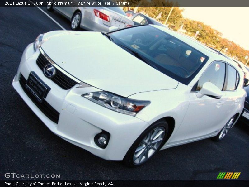 Starfire White Pearl / Caramel 2011 Lexus CT 200h Hybrid Premium