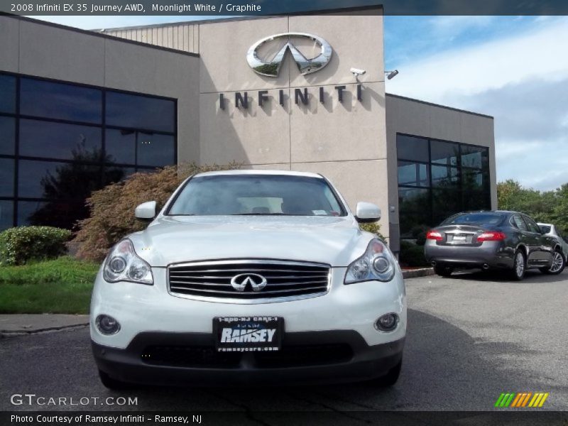 Moonlight White / Graphite 2008 Infiniti EX 35 Journey AWD