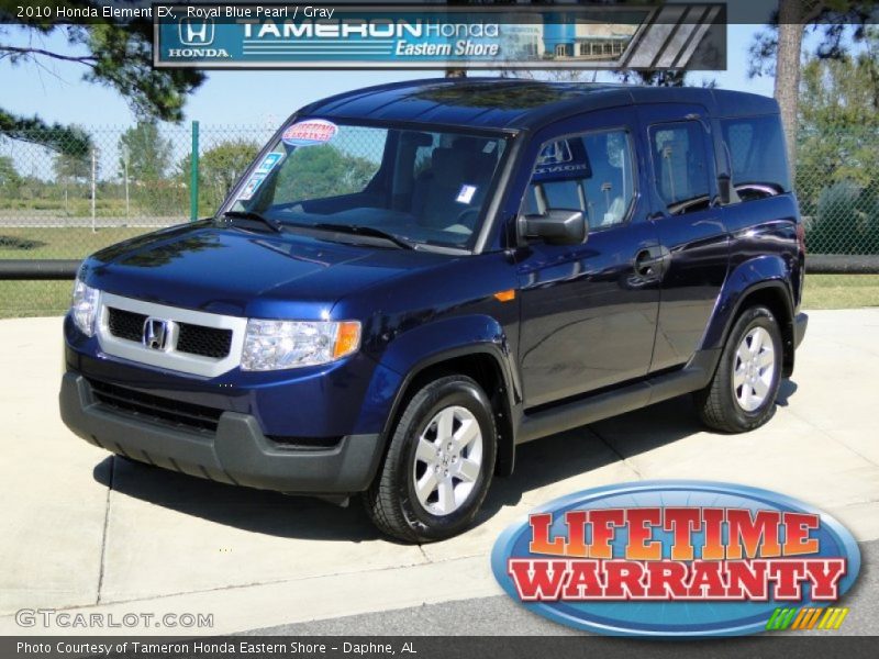 Royal Blue Pearl / Gray 2010 Honda Element EX