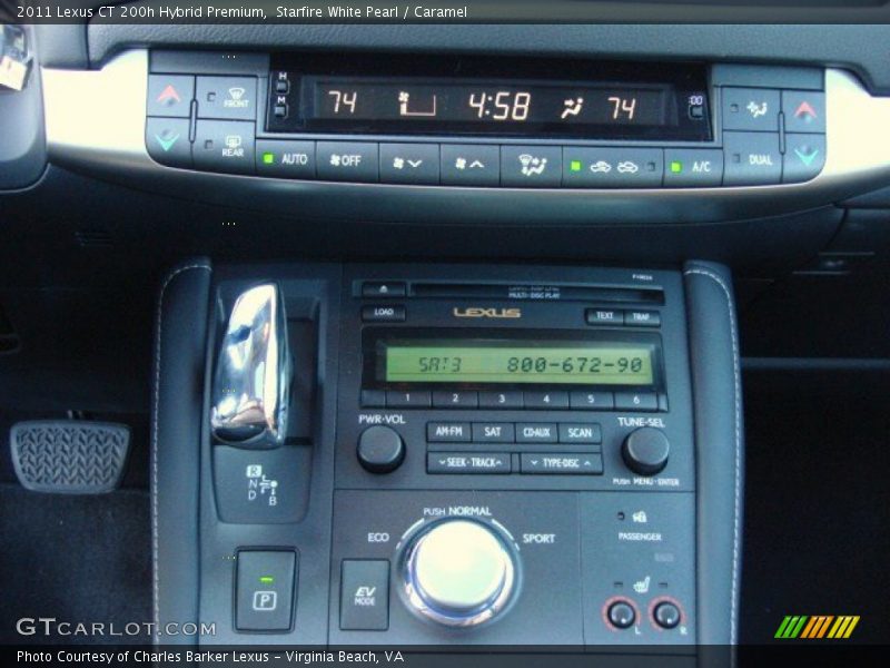 Controls of 2011 CT 200h Hybrid Premium