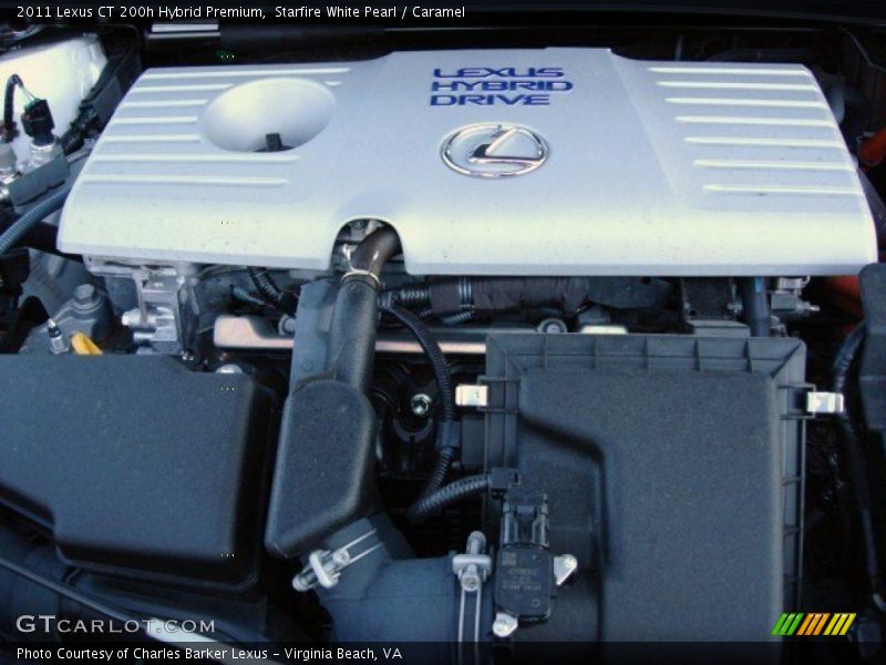  2011 CT 200h Hybrid Premium Engine - 1.8 Liter Atkinson Cycle DOHC 16-Valve VVT-i 4 Cylinder Gasoline/Electric Hybrid