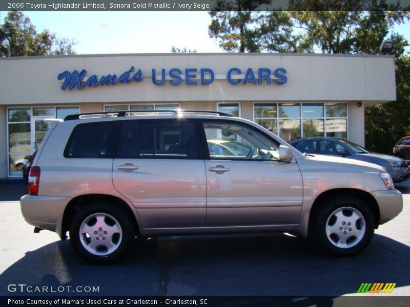 Sonora Gold Metallic / Ivory Beige 2006 Toyota Highlander Limited