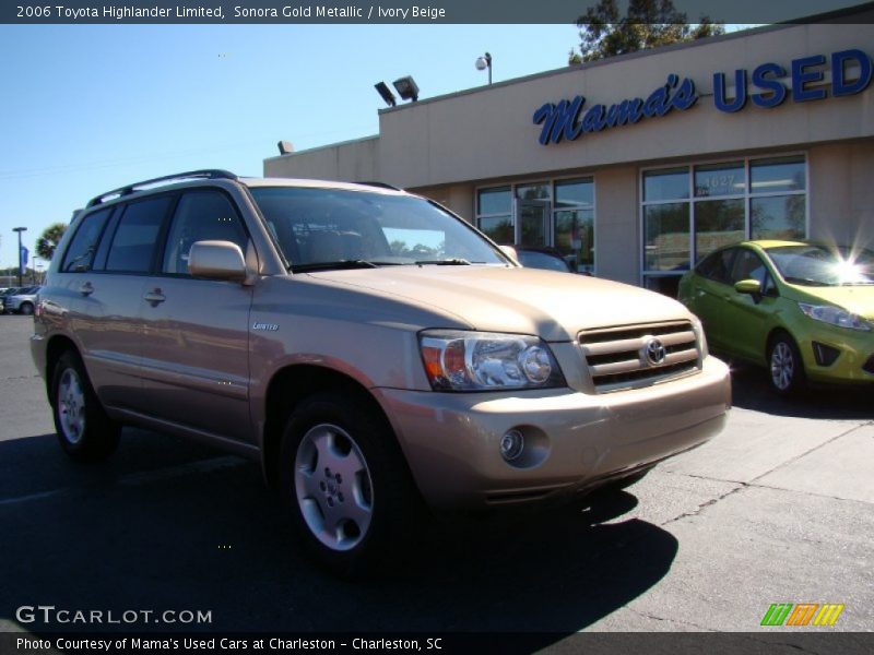 Sonora Gold Metallic / Ivory Beige 2006 Toyota Highlander Limited