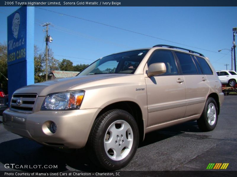 Sonora Gold Metallic / Ivory Beige 2006 Toyota Highlander Limited