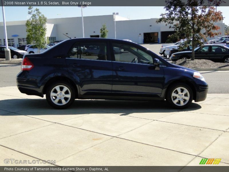 Blue Onyx / Beige 2008 Nissan Versa 1.8 SL Sedan