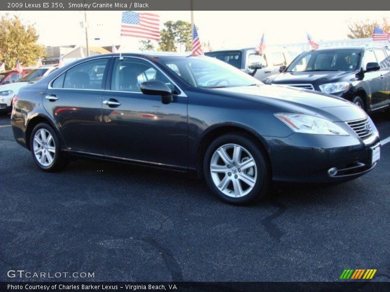 Smokey Granite Mica / Black 2009 Lexus ES 350