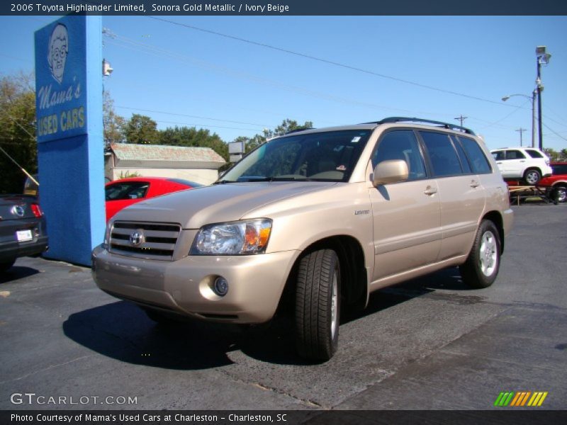 Sonora Gold Metallic / Ivory Beige 2006 Toyota Highlander Limited
