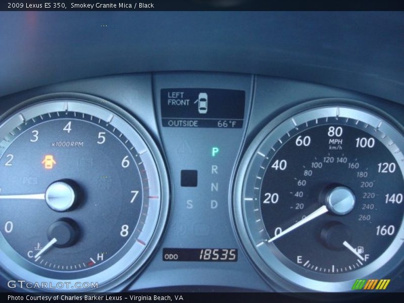 Smokey Granite Mica / Black 2009 Lexus ES 350