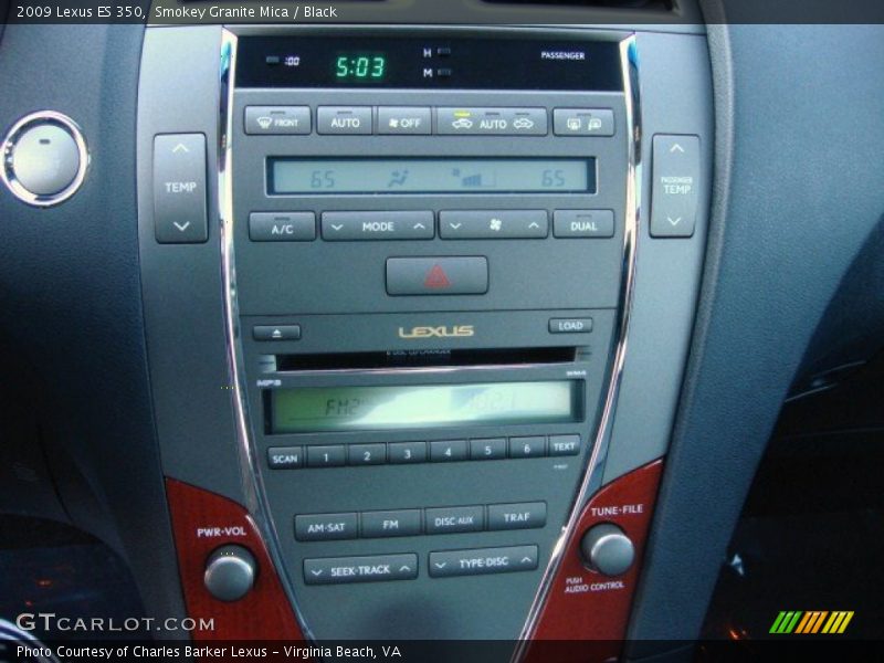Smokey Granite Mica / Black 2009 Lexus ES 350