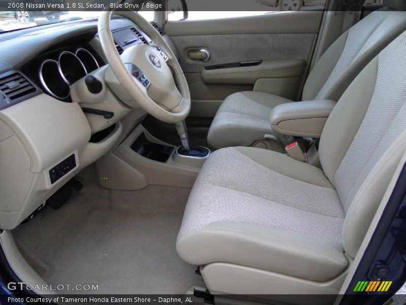 Blue Onyx / Beige 2008 Nissan Versa 1.8 SL Sedan
