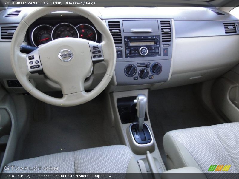 Blue Onyx / Beige 2008 Nissan Versa 1.8 SL Sedan