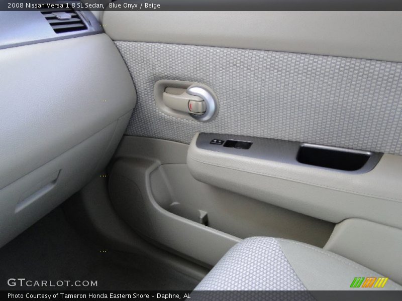 Blue Onyx / Beige 2008 Nissan Versa 1.8 SL Sedan