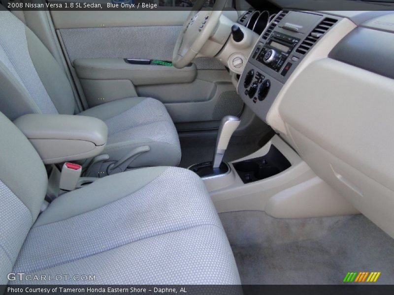 Blue Onyx / Beige 2008 Nissan Versa 1.8 SL Sedan