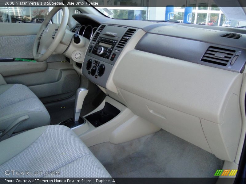 Blue Onyx / Beige 2008 Nissan Versa 1.8 SL Sedan