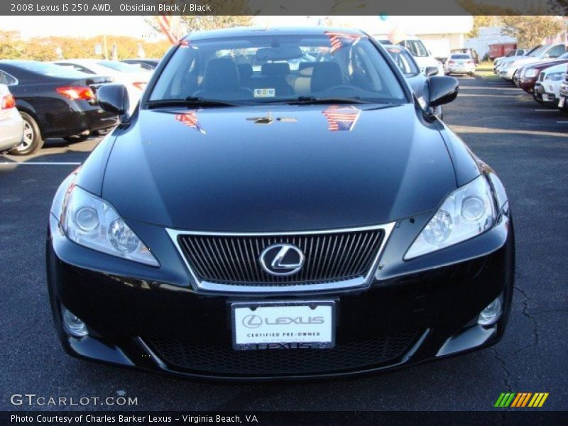 Obsidian Black / Black 2008 Lexus IS 250 AWD