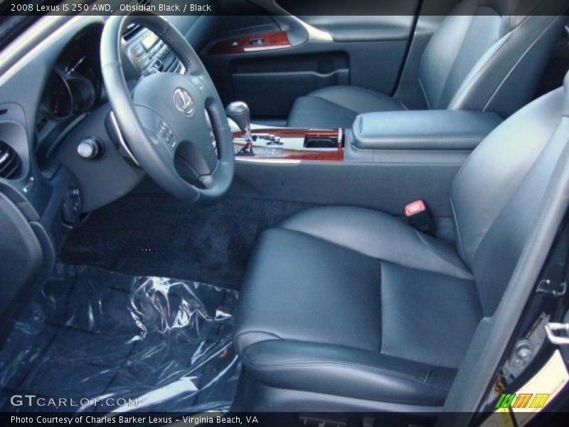 Obsidian Black / Black 2008 Lexus IS 250 AWD