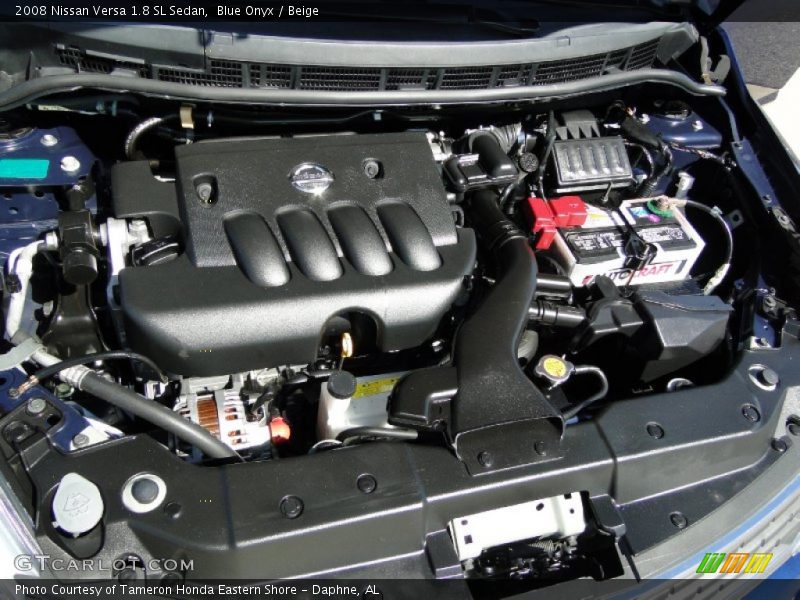 Blue Onyx / Beige 2008 Nissan Versa 1.8 SL Sedan