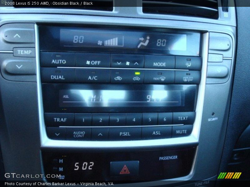 Obsidian Black / Black 2008 Lexus IS 250 AWD