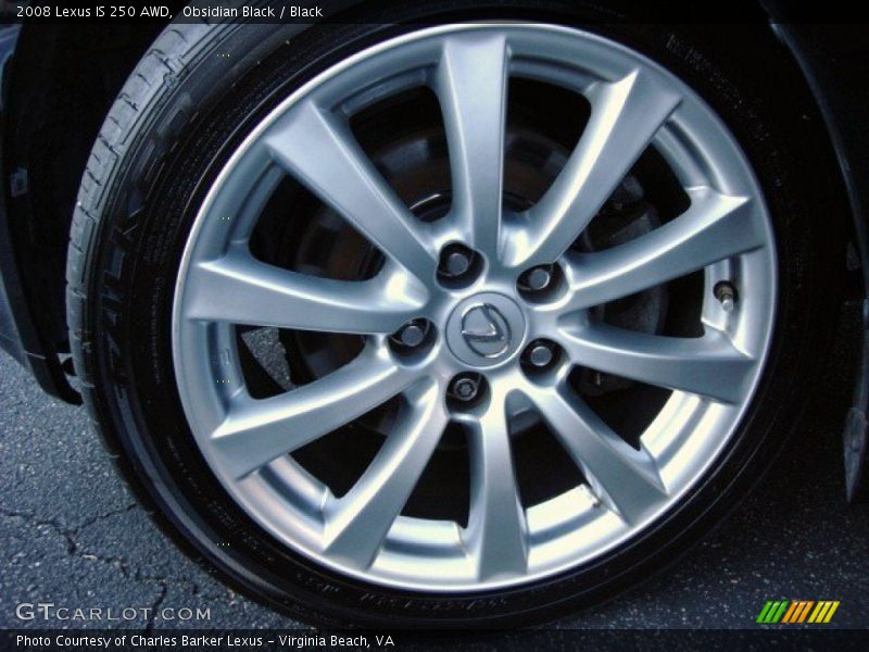 Obsidian Black / Black 2008 Lexus IS 250 AWD