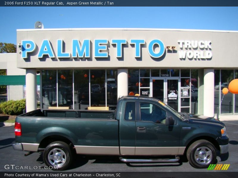 Aspen Green Metallic / Tan 2006 Ford F150 XLT Regular Cab
