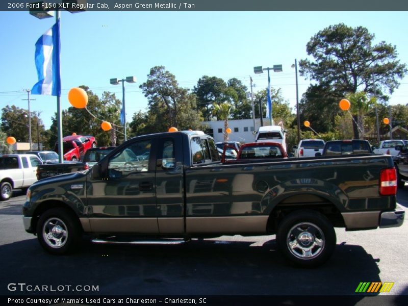 Aspen Green Metallic / Tan 2006 Ford F150 XLT Regular Cab