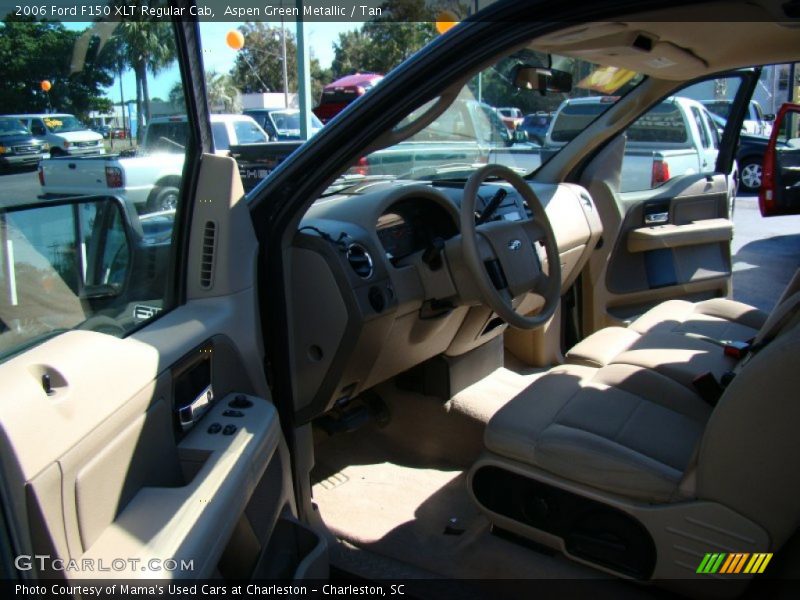 Aspen Green Metallic / Tan 2006 Ford F150 XLT Regular Cab