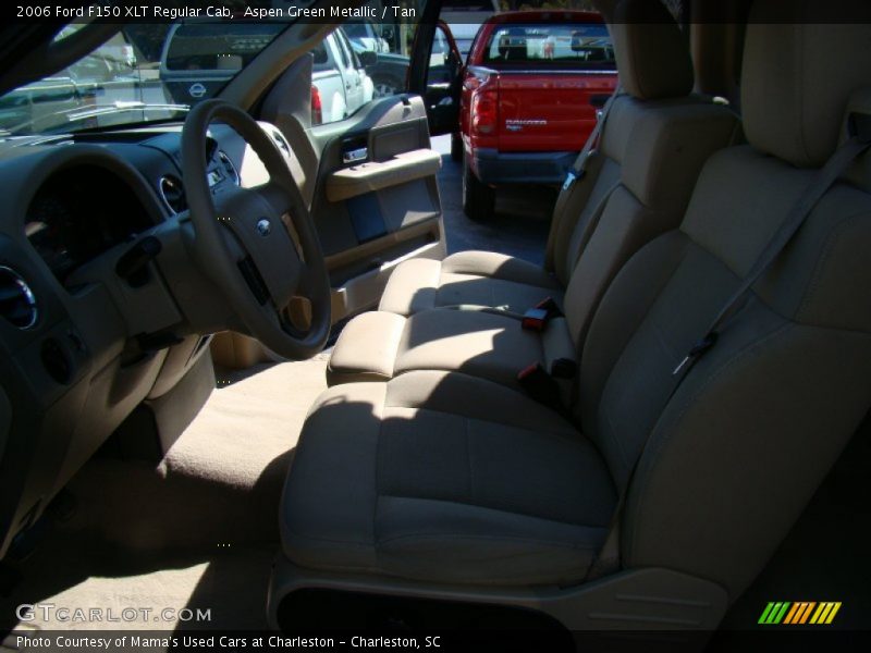 Aspen Green Metallic / Tan 2006 Ford F150 XLT Regular Cab