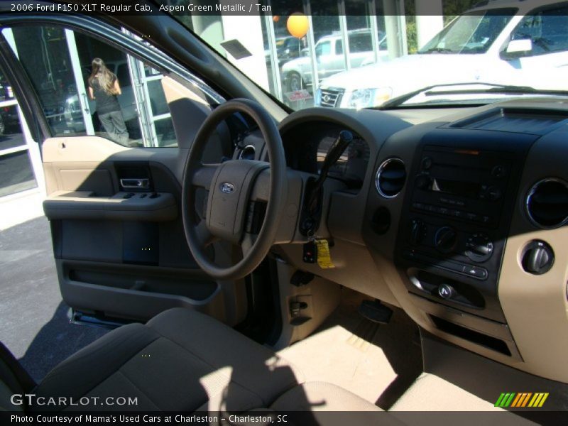 Aspen Green Metallic / Tan 2006 Ford F150 XLT Regular Cab